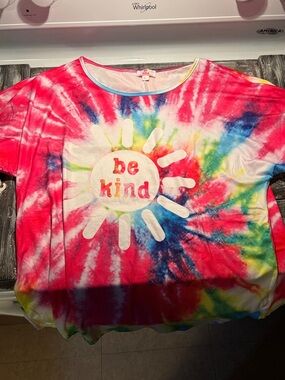Be Kind Tie-Dye Women’s L Tee - Multicolor